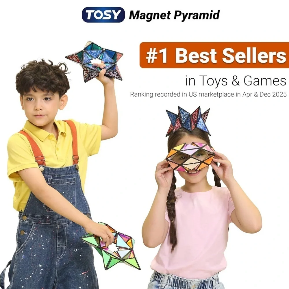 Tosy magnet Glow in the Dark Magnet Pyramid Toy